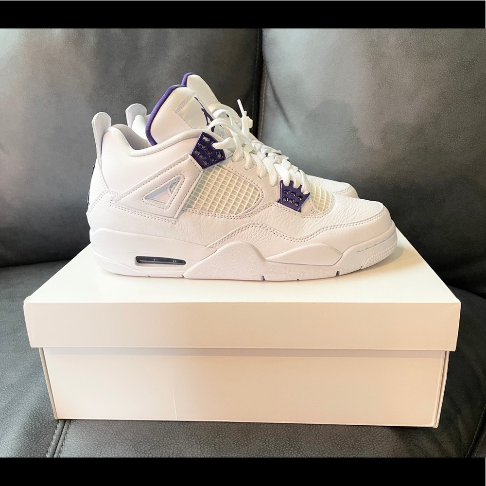 REAL Jordan 4 retro Metallic Purple